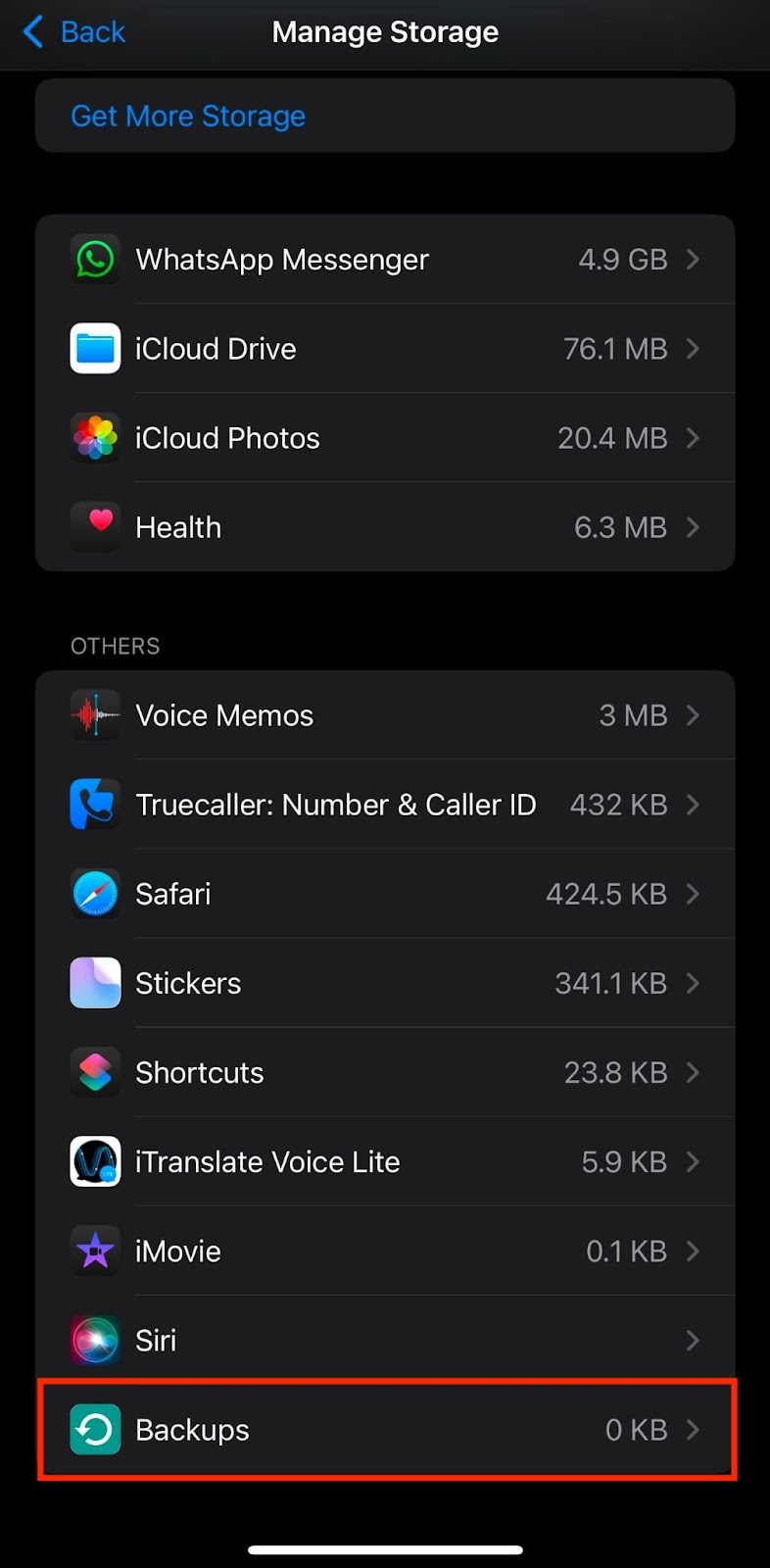 Manage Storage