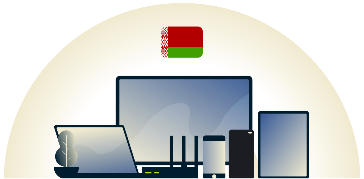 VPN da Bielorr&uacute;ssia protegendo uma variedade de dispositivos